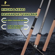 POURCOOL Sharks Hunting Ultralight One-Piece Soft Handle Spinning Fishing Rod, 1.80-2.10M Length, 8-