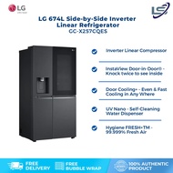 LG 674L Side-by-Side Inverter Linear Refrigerator GC-X257CQES | Instaview Door-in-Door™ | No Frost |