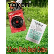 Token 3.5 mm Piring Mesin Rumput Tali Nylon / Cutter Plate Brush Cutter