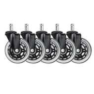 Sale3Transparent inch casters2Inch2.51-inch insert rod universal wheel PU Office chair wheel spring 