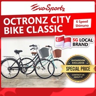 Octronz City Bike Classic | City Bicycle | Ladies Low Frame Cycle Child Seat