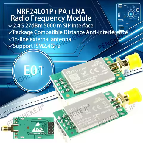 E01-2G4M27D E01-ML01DP5 NRF24L01P+PA+LNA 2.4G Wireless Frequency Transceiver Module Long Distance Co