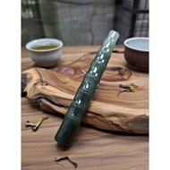 [Disk Crystal] [Happy Like Fairy] -Fook In Front Of Eyes-Ice Green Jade Pipe ND-20 (Height 103 Width