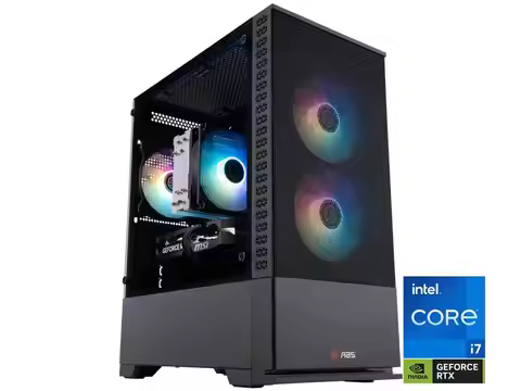 ABS Cyclone Aqua Prebuilt Gaming PC - Windows 11 - Intel Core i7-14700F - GeForce RTX 5060 8GB - DLS