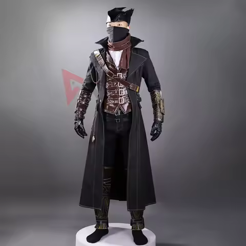 New Bloodborne Gehrman Cosplay Costume Shirt Vest Long Coat Hat To Choose For Game Party Halloween C