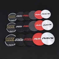 4PCS RAYS Wheel Center Sticker 45MM &amp; 50MM &amp; 56MM &amp; 65MM Sport Rim Cap Emblem VOLK Racing Logo Wheel Cover Sticker Hub Cap Badge