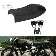 Cafe Racer Motorcycle Seat Hump Saddle for  GS  XJ  CG125 CB350 Black