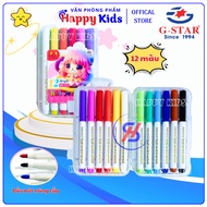 Box of 12 Acrylic Marker Colors Todo Suyo AP777-12M Large Ink Capacity, Writing and Drawing on All S