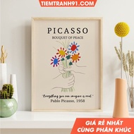 Tranh treo tường Picasso Poster Picasso Art Picasso Sketch Pablo Picasso Bouquet of Peace Picasso Ex