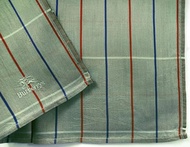 Burberry 復古手帕 灰綠色口袋巾 17 x 17 英吋