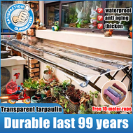 【Waterproof without shading】transparent tarpaulin The platform is thickest waterproof clear trapal d