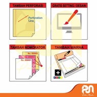 Nota Kwitansi Surat Jalan Faktur Custom (1Rim) Berkualitas