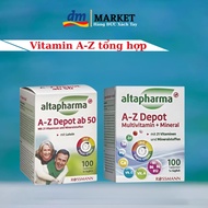 [German product] Altapharma A-Z Depop multivitamin, 100v bottle