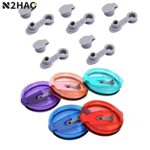 10/20pcs Universal Silicone Straw Hole Grommets with Attached Plug Jar Lids Airlock Wine Beer Making