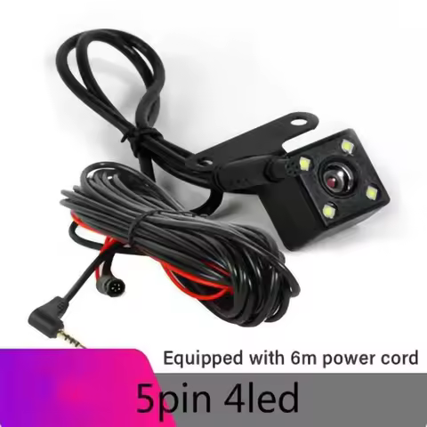 5Pin Car Mounted Car DVR 4LED Rear View Camera 170° Motor Vehicle Mirror Dash Cam DVR Rear View Came