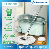 Samono Automatic Rotating Floor Mop Spin Mop SCM003 Original - Mop dan Viral