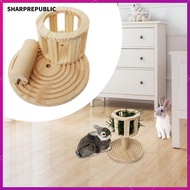 [Sharprepublic] Wooden Rabbit Hay Feeder Small Animals Grass Holder Bunny Cage Feeding Manger Bunny 