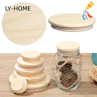 LIAOYING Wood Lids Wooden Bottle Sealing Caps Compatible Canning Storage