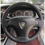 Proton Waja Leather Car Steering Cover Wrap Jahit Steering Self DIY Sewing