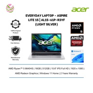 Acer Aspire Lite 15 Laptop AL15-61P-R3YF 15.6" FHD Light Silver ( R5-8640HS, 16GB, 512GB SSD, ATI, W