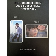 OFFICIAL BTS JEON JUNGKOOK DICON VOL 2 DOUBLE-SIDED PHOTOCARDS