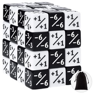 Sumind 48 Pcs Dice Counters Token Dice Loyalty Dice D6 Dice Cube Compatible with MTG, CCG, card Gami