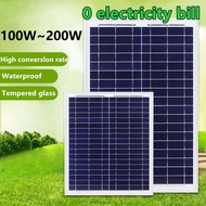 100W/185W/200W+ Solar Panel Generation 1kWh A Day Monocrystalline Solar Panel Green Power Generation