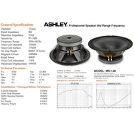 Ashley MR 128 12 Inch 400 Watt Component Speaker