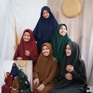 HIJAB ALILA - Semi Instant Hijab Tudung Khimar Niqab Scarf with mask  - Hijab Alila Amaninaja