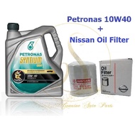 (100% Original) Petronas Syntium 800 10W40 SN/CF Semi Synthetic Engine Oil (4L) FREE Nissan Oil Filt