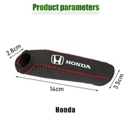 Cover Sarung Kulit Rem Tangan Mobil Handle Handbrake Protector Dengan Logo Toyota