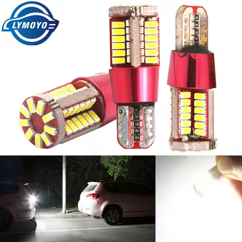 4pcs T10 168 192 W5W 57 SMD 4014 LED Canbus No Error Car Marker Light Parking Lamp Wedge Bulb Cleara