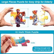 6 Pack 24 Large Piece Puzzles for Seniors Puzzle Dementia Alzheimer's Products Activities Alzheimer'
