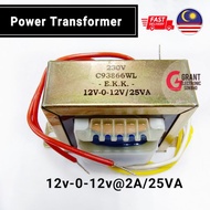 EKK Power Transformer 12v-0-12v @2A/25VA