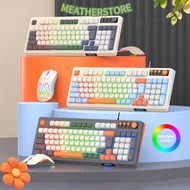 KEATHS RAIKU T98 Keyboard, Backlight  Lighting Keyboard Mouse Set,  Rainbow Color 98 Key Layout Lumi