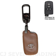 Toyota Sienta / Vellfire / Alphard / Voxy Keyless Remote Car Key Leather Key Cover Case with Screwle