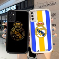 GK-75 Real Madrid FC Black and White Silicone Casing for Samsung A26 FE A17 S25 M17 A25 A35 S24 A34 