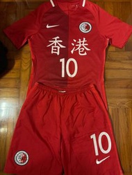 香港隊比賽波衫波褲 10號 Size S