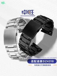 2024 High quality ☑✆ↂ XIN-C时尚6 Suitable for Diesel DZ4318 4323 4283 4309 stainless steel men's watch strap bracelet 26mm wide special interface