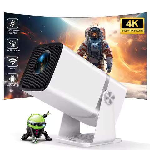 ThundeaL 4K Full HD Projector FHD TD80W Android WiFi 3D Home Theater TD80 Portable Beam Projector Me