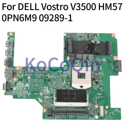 09289-1 For DELL Vostro V3500 3500 Notebook Mainboard CN-0PN6M9 0PN6M9 PN6M9 HM57 DDR3 Laptop Mother