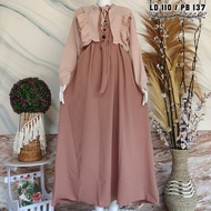Gamis Set Blazer / Gamis Crincle Bisa COD / Gamis Busui / Blazer Gamis / Blezer