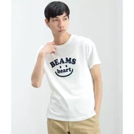 BEANS Heart Smile Logo Print Pure Cotton Short Sleeve T Shirt Unisex Japanese Casual Top  6.9