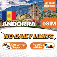 [Yoho] Andorra eSIM No Daily 1GB 3GB  7-10 Days Yoho Mobile Official Store