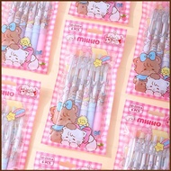 MG1 6PCS/set Mikko cartoon gel pen Click ball pen stationery for students MG1