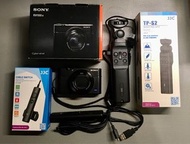 Sony RX100 V 黑卡 相機 連 腳架 手柄 線控