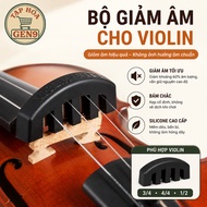 Violin Sound Absorber 1/2 3/4 4/4 Premium Silicone Reduces Sound When Practicing Without Affecting S
