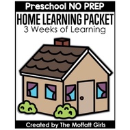 PRESCHOOL HOME LEARNING PACKET  3 WEEKS OF LEARNING