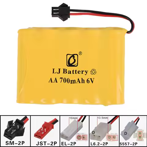 6v 700mah AA NI-CD M Battery Electric toys car ship robot rechargeable AA 6v 6.0v 700 mah Battery