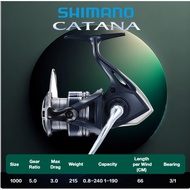22 Shimano Catana Series Reel 100% Original Imported 1000/2500/C3000/4000Spining mesin pancing Sedon